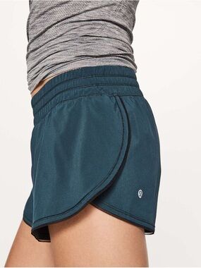 lululemon Split Shorts Women's Running Short - Deep Teal size 10